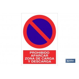 ▷ Cartel Prohibido aparcar zona carga y descarga | Ferreidea