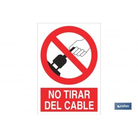 ▷ Cartel No Tirar del cable | Ferreidea