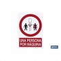 ▷ Cartel Una persona por máquina | Ferreidea
