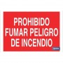 ▷ Cartel Prohibido fumar peligro de incendio | Ferreidea