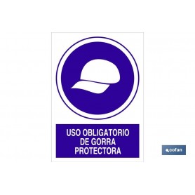 ▷ Cartel Obligatorio Gorra protectora | Ferreidea