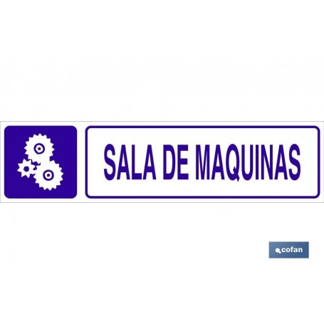 ▷ Cartel Sala de Máquinas | Ferreidea