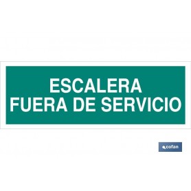▷ Cartel Escalera Fuera de Servicio | Ferreidea