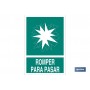 ▷ Cartel Romper para pasar | Ferreidea