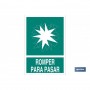 ▷ Cartel Romper para pasar | Ferreidea