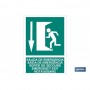 ▷ Pictograma salida de emergencia abajo luminiscente | Ferreidea