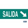 ▷ Cartel Señal "Salida" Diagonal Luminiscente | Ferreidea