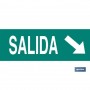 ▷ Cartel Señal "Salida" Diagonal Luminiscente | Ferreidea