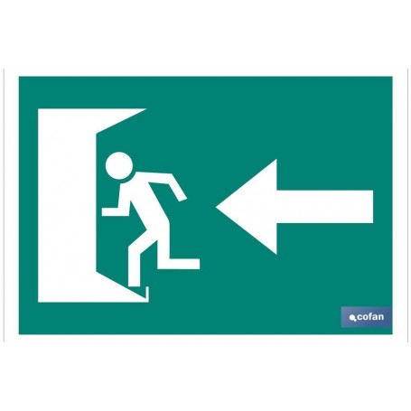 ▷ Cartel Salida emergencia puerta a la izquierda | Ferreidea