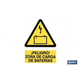 ▷ Cartel Zona de Carga de Baterías | Ferreidea