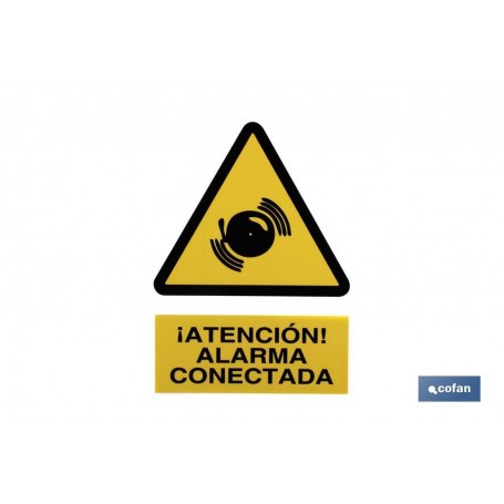 ▷ Cartel Alarma conectada | Ferreidea