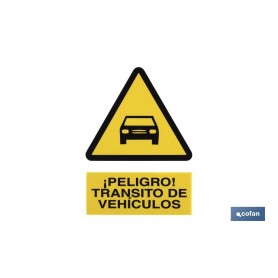 ▷ Cartel Peligro Tránsito de Vehículos | Ferreidea