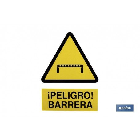 ▷ Cartel Peligro Barrera | Ferreidea
