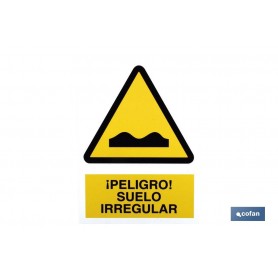 ▷ Cartel Peligro suelo irregular | Ferreidea