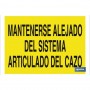 ▷ Cartel Mantenerse alejado del sistema articulado del cazo | Ferreidea