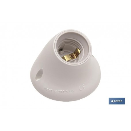 ▷ PORTALAMPARAS PARED E27 BLANCO | Ferreidea