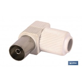 ▷ CONECTOR ANTENA HEMBRA CODO (9,5MM) | Ferreidea