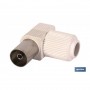 ▷ CONECTOR ANTENA HEMBRA CODO (9,5MM) | Ferreidea