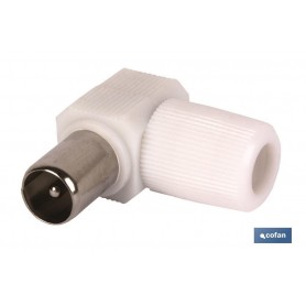 ▷ CONECTOR ANTENA MACHO CODO (9,5MM) | Ferreidea