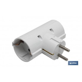 ▷ ADAPTADOR SCHUKO 2 VIAS (16A-250V) | Ferreidea