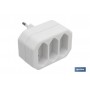 ▷ ADAPTADOR 3 VIAS FRONTALES (10A) | Ferreidea