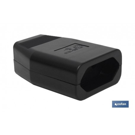 ▷ ENCHUFE BIPOLAR AEREO NEGRA (10A-250V) | Ferreidea