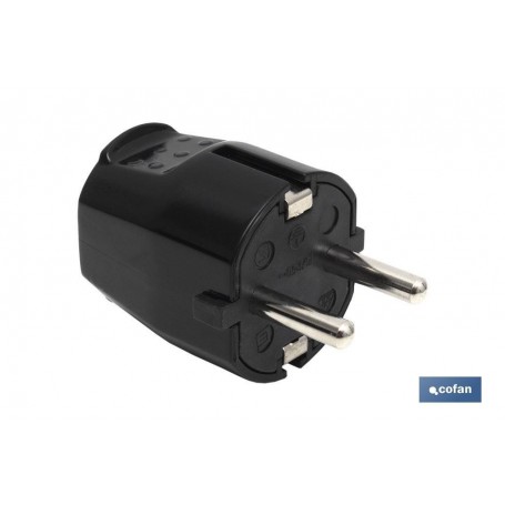 ▷ CLAVIJA BIPOLAR NEGRO (16A-250V) | Ferreidea