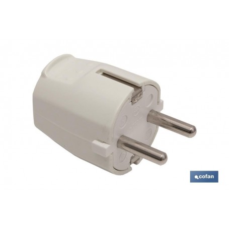 ▷ CLAVIJA BIPOLAR BLANCA (16A-250V) | Ferreidea
