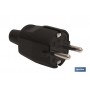 ▷ CLAVIJA BIPOLAR GOMA NEGRO (16A-250V) | Ferreidea