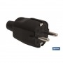 ▷ CLAVIJA BIPOLAR GOMA NEGRO (16A-250V) | Ferreidea