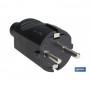 ▷ CLAVIJA BIPOLAR GOMA NEGRO (16A-250V) | Ferreidea