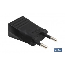 ▷ CLAVIJA BIPOLAR NEGRO (10A-250V) | Ferreidea
