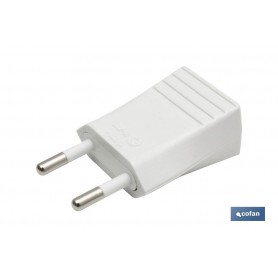 ▷ CLAVIJA BIPOLAR BLANCO (10A-250V) | Ferreidea
