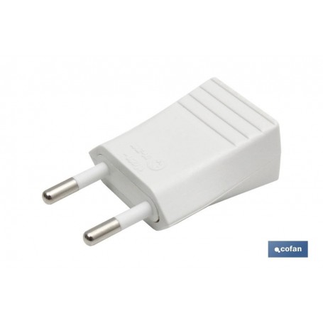 ▷ CLAVIJA BIPOLAR BLANCO (10A-250V) | Ferreidea
