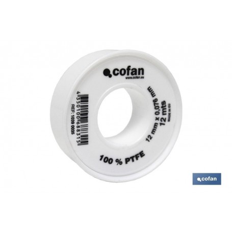 ▷ Rollo PTFE DE 12mm X 0,076mm | Ferreidea