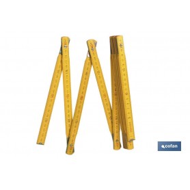 ▷ Reglas Madera color "Amarillo" | Ferreidea