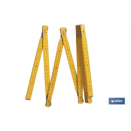 ▷ Reglas Madera color "Amarillo" | Ferreidea