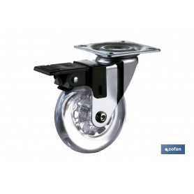 ▷ Ruedas CromoTrans Placa/Freno | Ferreidea