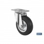 ▷ Ruedas Goma/Metal Placa | Ferreidea
