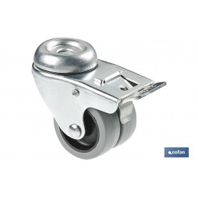 ▷ Rueda Doble Pasante/Freno Ø50mm | Ferreidea