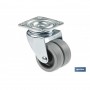 ▷ Rueda Doble con Placa Ø50mm | Ferreidea