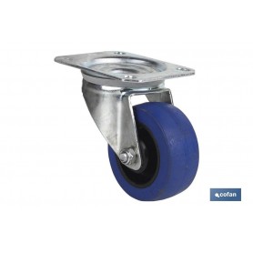 ▷ Rueda Goma "Azul" / Placa | Ferreidea