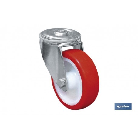 ▷ Ruedas Poliuretano Pasante | Ferreidea