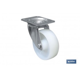 ▷ Ruedas Nylon/Placa | Ferreidea