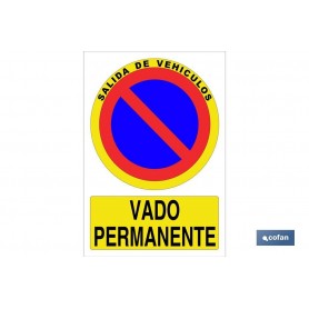 ▷ Cartel Vado permanente | Ferreidea