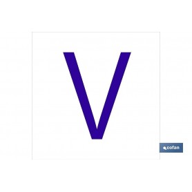 ▷ Cartel V Letra en glasspack | Ferreidea