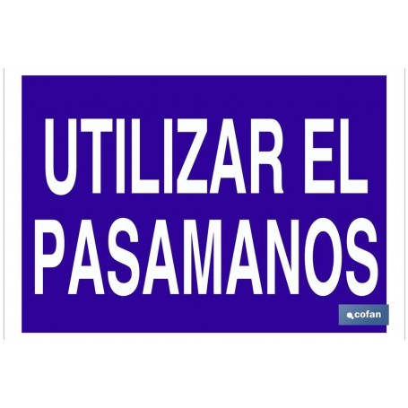 ▷ Cartel Utilizar el pasamanos | Ferreidea