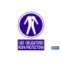 ▷ Cartel Uso obligatorio ropa protectora | Ferreidea