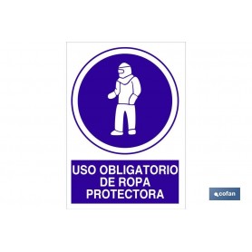▷ Señal Uso obligatorio de ropa protectora | Ferreidea
