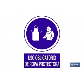 ▷ Cartel Uso obligatorio de  ropa protectora | Ferreidea